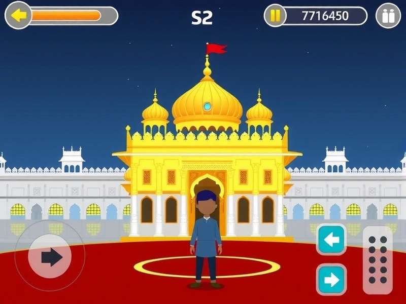 Explore the Golden Temple in this immersive Indian game Harmandir Sahib Challenge Game Screenshot